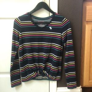 Abercrombie Kids Striped Long Sleeve w/ knot